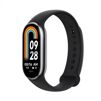 Xiaomi Smart Band 8 Juoda, Fitneso Seklys, Bluetooth 5.1, 190mAh, 1.62, 5 ATM, Akselerometras, PPG Jutiklis, Giroskopas