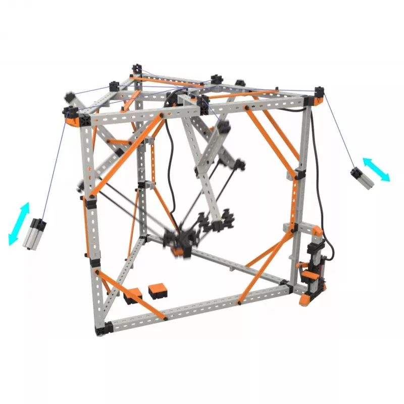 Edukacinis konstravimo rinkinys Fischertechnik Universal Ultimate 576102 — modulinės dalys mokymuisi ir prototipavimui
