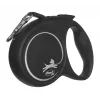 Flexi Black Design M šunų pavadėlis su automatiniu vyniojimu, 5 m juostelė, iki 25 kg