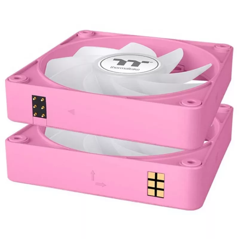 Ventiliatorius THERMALTAKE CT140 EX Reverse ARGB Sync 140 mm, 500–1800 RPM, Rožinis, 3 vnt.