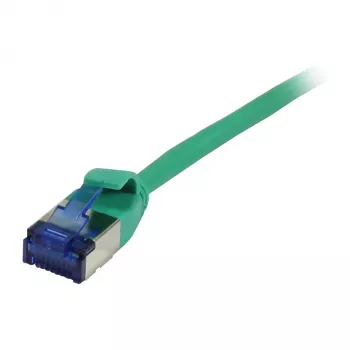 Synergy 21 Patch Laidas RJ45, CAT6A 500MHz, 0,25m, Žalias, U/FTP, plonas apvalus d=3,8mm, TPE (Superflex), AWG32