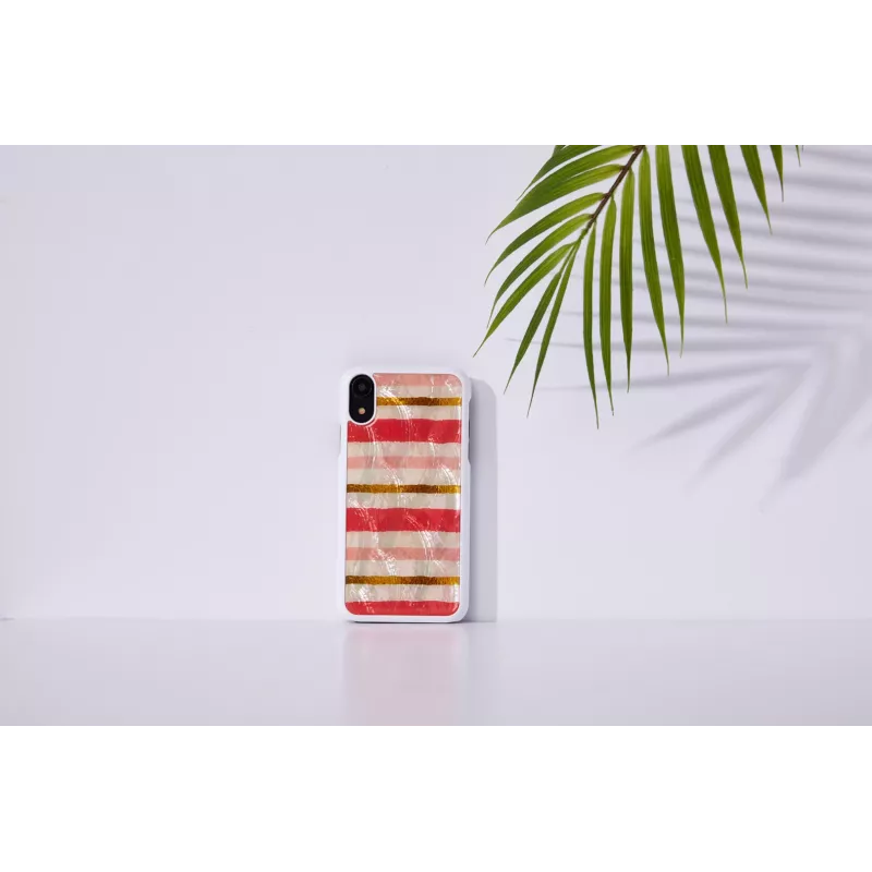 Apsauginis dėklas išmaniesiems telefonams iKins, skirtas iPhone XR, Short Cake dizainas, baltas