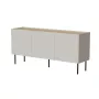 Komoda cama meble FELLINI 150x40x70 cm, kašmyro spalva, aliejumi dengtas ąžuolo viršus
