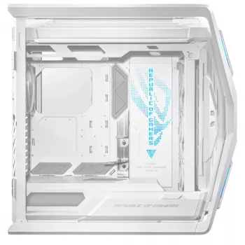 ASUS ROG GR701 Hyperion White, PC korpusas, baltas, ATX, EATX, micro ATX, Mini-ITX, aliuminis, daugiafunkcis, priekinis