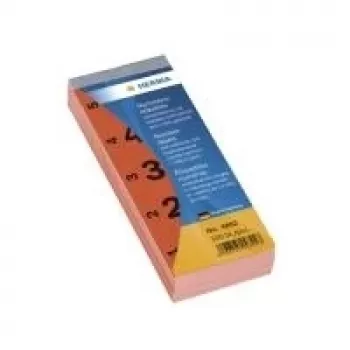 Lipnūs numerių blokai HERMA 1-500 Raudoni 28x56 mm