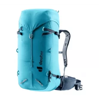 Kuprinė DEUTER Guide 32+8 SL – moteriška žygių kuprinė, 32+8 L, lagūnos-juoda