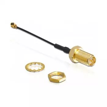 DeLOCK 88409 antenos laidas WLAN, I-PEX M (PEX) → SMA moteriška, 0,05 m, juodas