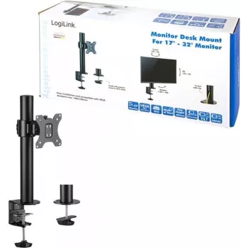 LogiLink TVTvirtinimo rinkinys LCD ekranui - Plieninis - Juodas - Ekrano dydis: 43,2-81,3 cm (17-32 inch)