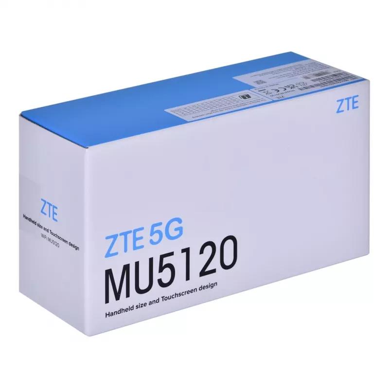 Celiulinis modemas ZTE MU5120 5G – jutiklinis ekranas, 9800 mAh baterija, Qualcomm SDX62, dviejų juostų Wi‑Fi, iki 64 įrenginių