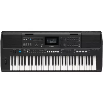 Klaviatūra YAMAHA PSR-E483 — 61 klavišų nešiojama aranžuotojo klaviatūra su lietimui jautriais klavišais ir USB-MIDI