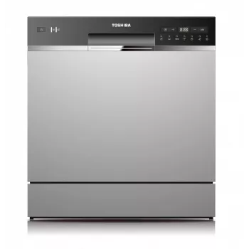 Indaplovė įmontuojama Toshiba DW-08T2EE(S)-PL — 8 komplektų, F energijos klasė, 49 dB, 55×59×50 cm