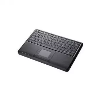 Perixx PERIBOARD-510H Plus - kompaktiška laidinė klaviatūra su jutikliniu kilimėliu (USB, mini, tiesi)