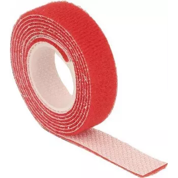 Lipnusis kabelių raištis (velcro) DeLOCK 18717 raudonas 1 vnt.