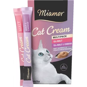 MIAMOR Cat Cream Malt - skanėstai katėms - 24x15g