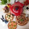 Picos gamintojas Petra PT5666VDE Bella Pizza 1200W nelipni danga, stalviršinė picos krosnelė