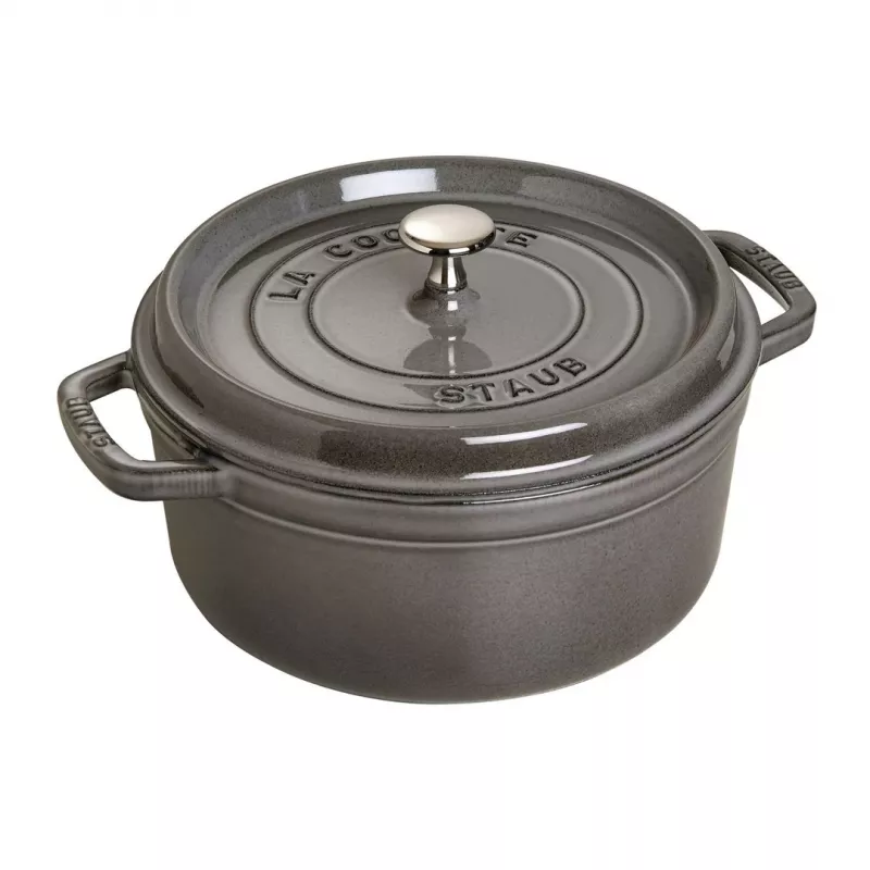 Staub 40509-312-0 puodas 5.25 L apvalus Graphite, pilkas