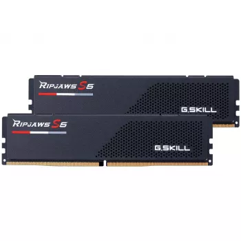 DIMM 32 GB DDR5-6000 (2x 16 GB) Dual-Kit, Arbeitsspeicher schwarz, F5-6000J3036F16GX2-RS5K, Ripjaws S5, INTEL XMP