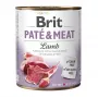 Šlapias šunų ėdalas Brit Paté & Meat su ėriena 800 g – pilnavertis konservuotas maistas suaugusiems šunims, 11% baltymų, 9% riebalų, 75% drėgmės