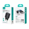 USB ir USB-C 30W GaN greitasis įkroviklis usams CC229 Baltas - LED indikatorius, kompaktiškas dizainas