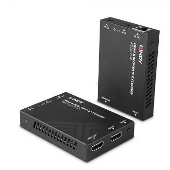 Lindy HDMI ir IR per IP prailgintuvas, 1920 x 1080 pikselių, AV siųstuvas ir imtuvas, 150 m, laidinis, juodas, HDCP