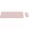 Logitech belaidis klaviatūros ir pelės rinkinys MK470 - belaidis - 2,4 GHz - QWERTY - rožinis (920-011314)