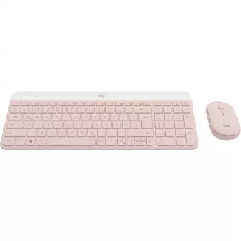 Logitech belaidis klaviatūros ir pelės rinkinys MK470 - belaidis - 2,4 GHz - QWERTY - rožinis (920-011314)