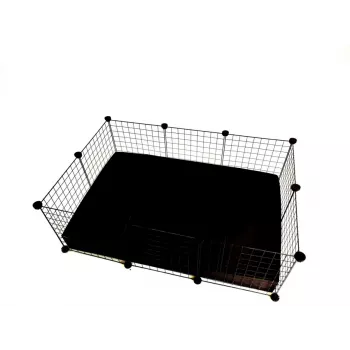 C&C Modular narvas 3x2 110x75 cm jūrų kiaulytei, ežiukui, juodas