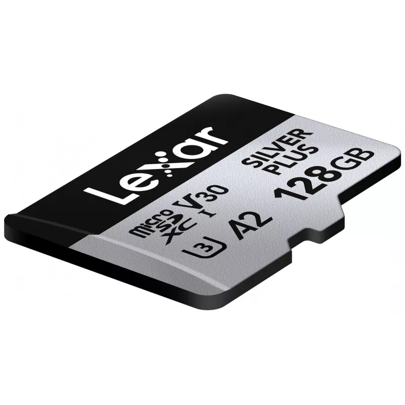 „Lexar 128GB UHS-I MicroSDXC Professional SILVER PLUS“ – atminties kortelė