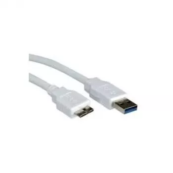 VALUE USB 3.0 kabelis – USB A (vyriškas) 9 kontaktų iki Micro-USB B (vyriškas) 10 kontaktų – 15 cm – baltas (11.99.8876)