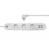 Išmanusis maitinimo blokas Denver SHP-300U 3 AC lizdai E tipas 4 USB-A baltas