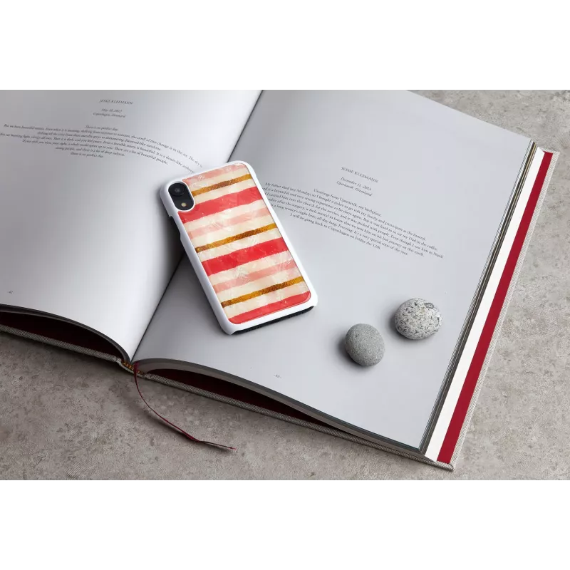 Apsauginis dėklas išmaniesiems telefonams iKins, skirtas iPhone XR, Short Cake dizainas, baltas