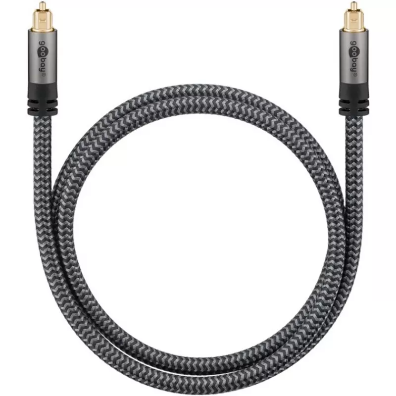 Plus Toslink laidas (juodas/sidabrinis, 5 m)