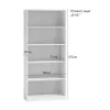 Biuro spinta knygoms Top e shop R80 SONOMA, ąžuolo spalva, 5 lentynos, 800×300×1820 mm