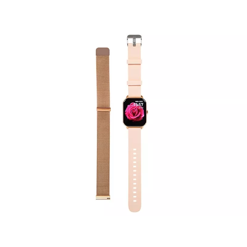 Išmanusis laikrodis X16 Bluetooth rožinis