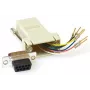 Lyties keitiklis MicroConnect SAD008 — RJ45 F į DB9 F, smėlio spalvos