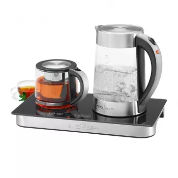 ProfiCook PC-TKS 1056 elektrinis virdulys 1.7 L juodas, nerūdijantis plienas, permatomas