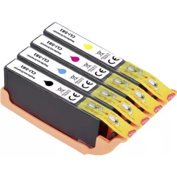 Renkforce rašalo rinkinys suderinamas su Canon CLI-581 BKCMY (2103C004) juoda, žydra, rausvai violetinė, geltona RF-I-C-CLI581BKCMY4PK RF-5718880