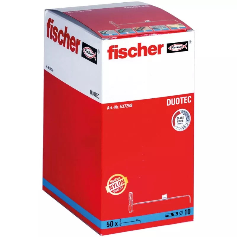 Fischer 537258 sieninis kaištis su varžtu 50 vnt. rinkinys 50 mm