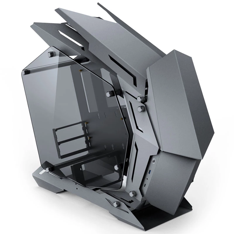 Jonsbo MOD3 Mini Micro-ATX korpusas su vitrininiu stiklu - Pilka - Bokštinis