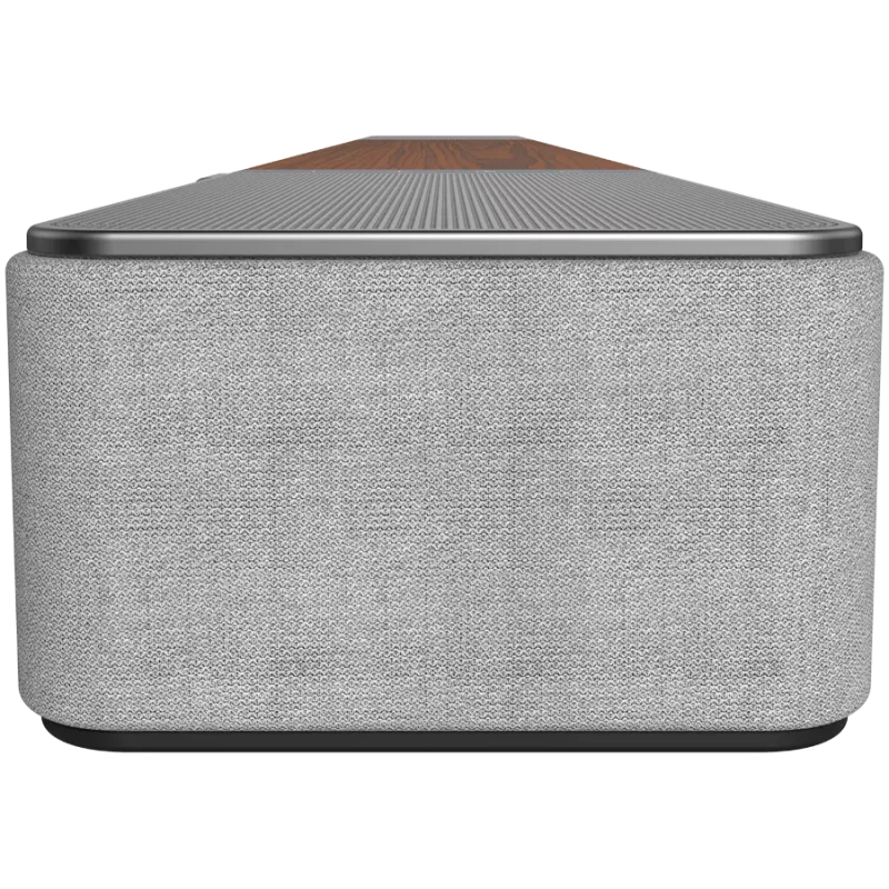 Garsiakalbių juosta KLIPSCH 1073541 — 3.1.2 kanalų, 100 W RMS, įmontuotas žemų dažnių garsiakalbis, Pilka/Riešutas