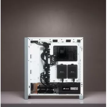 Corsair iCUE 4000X RGB Midi bokštas baltas