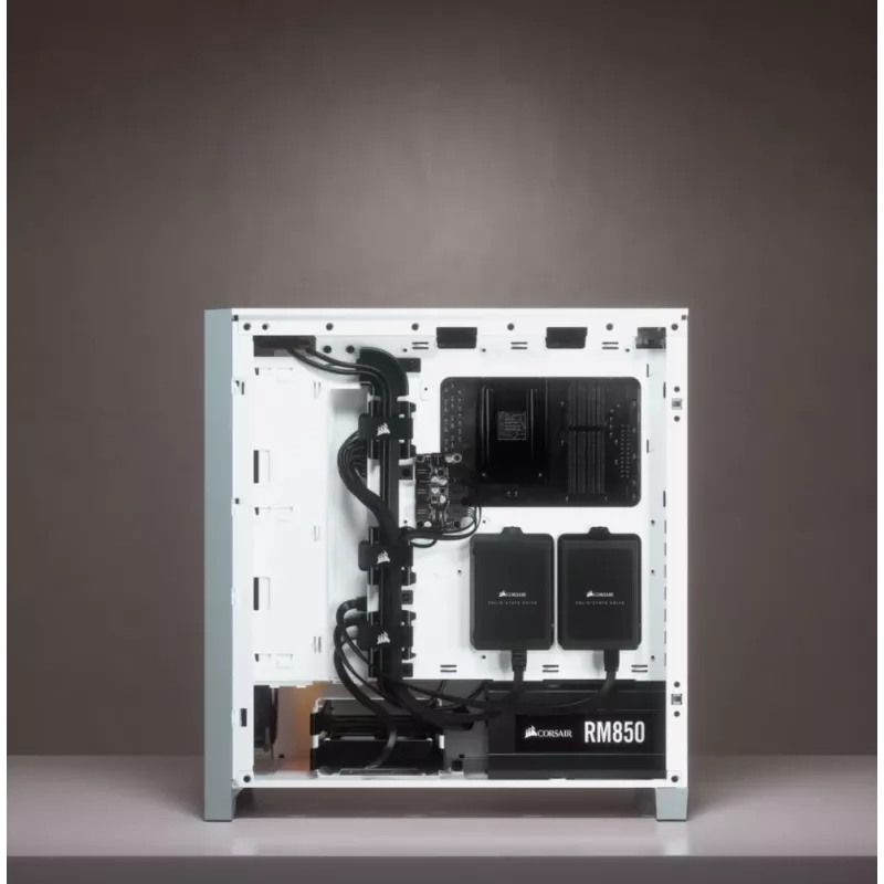 Corsair iCUE 4000X RGB Midi bokštas baltas