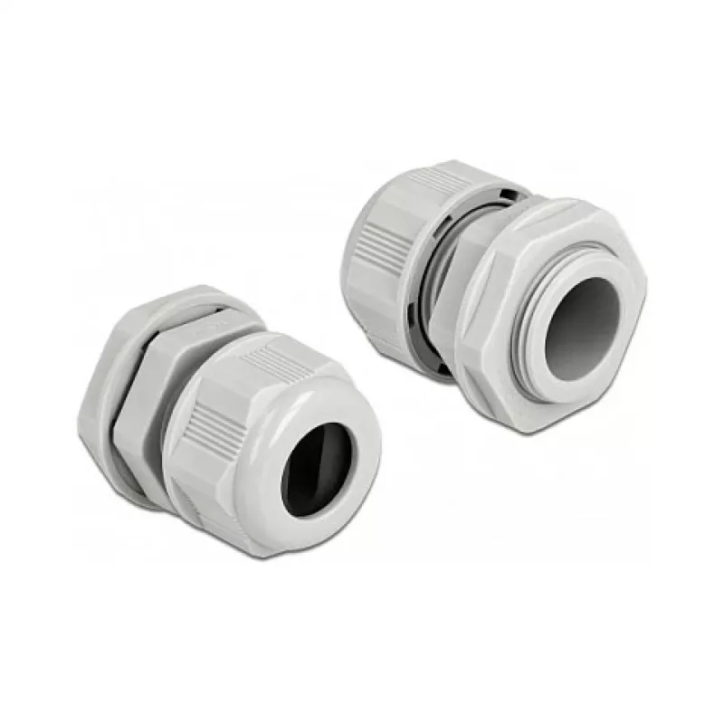 Kabelio įvadas DeLOCK 60386 pilkas plastikinis 2 vnt.