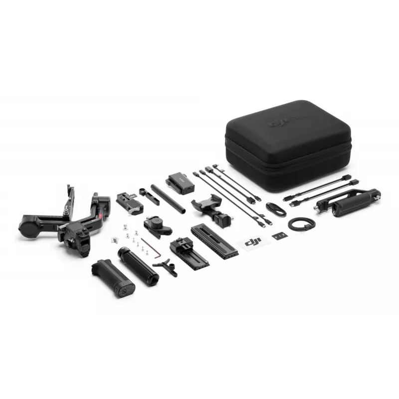 Rankinis kameros stabilizatorius DJI RS 4 Pro Combo, juodos spalvos, anglies pluoštas, 13 h baterija