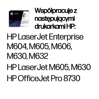 HP 81A juodos spalvos originalus LaserJet kasetė, 10500 puslapių, juoda, 1 vnt.