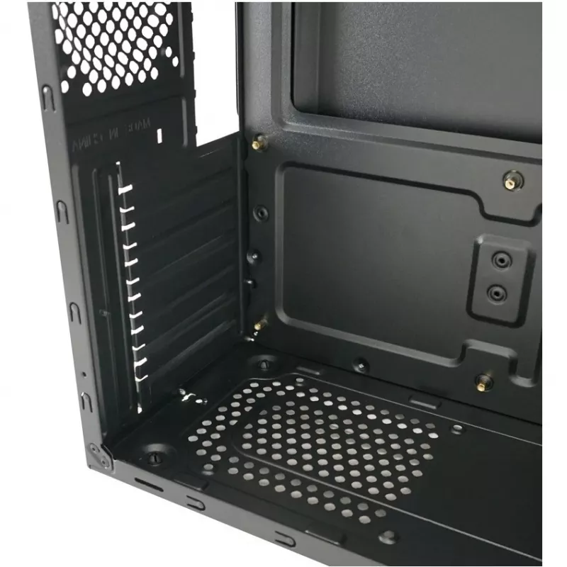 LC Power Classic 7040B - MDT korpusas - ATX - be maitinimo šaltinio - Juoda, šlifuotas aliuminis / Juoda - USB/Garsas