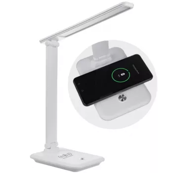 LED stalinė lempa MACLEAN MCE616W 9W su įmontuotu belaidžiu Qi įkrovikliu