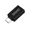 Savio AK-80 vaizdo kabelio adapteris 0 m USB A tipo USB C tipo juodas