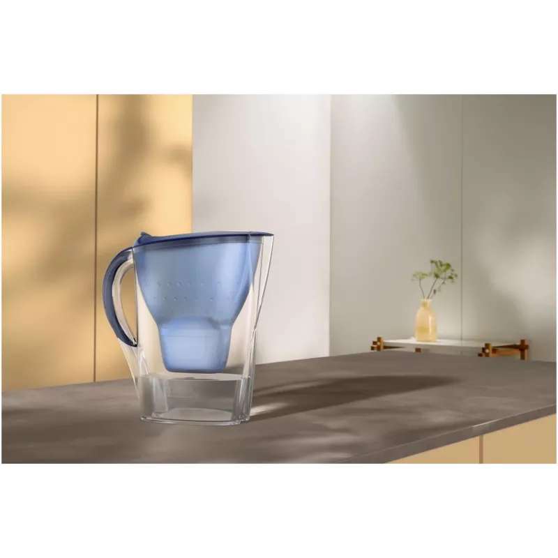 Vandens filtro ąsotis BRITA Marella XL, mėlynas, 3,5 L talpa, 2 L filtruoto vandens, su MAXTRA kasetėmis