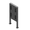 Signalinio ekrano gaubtas Edbak POK101 Plieninis Juodas Portretinis 862x200x1981mm